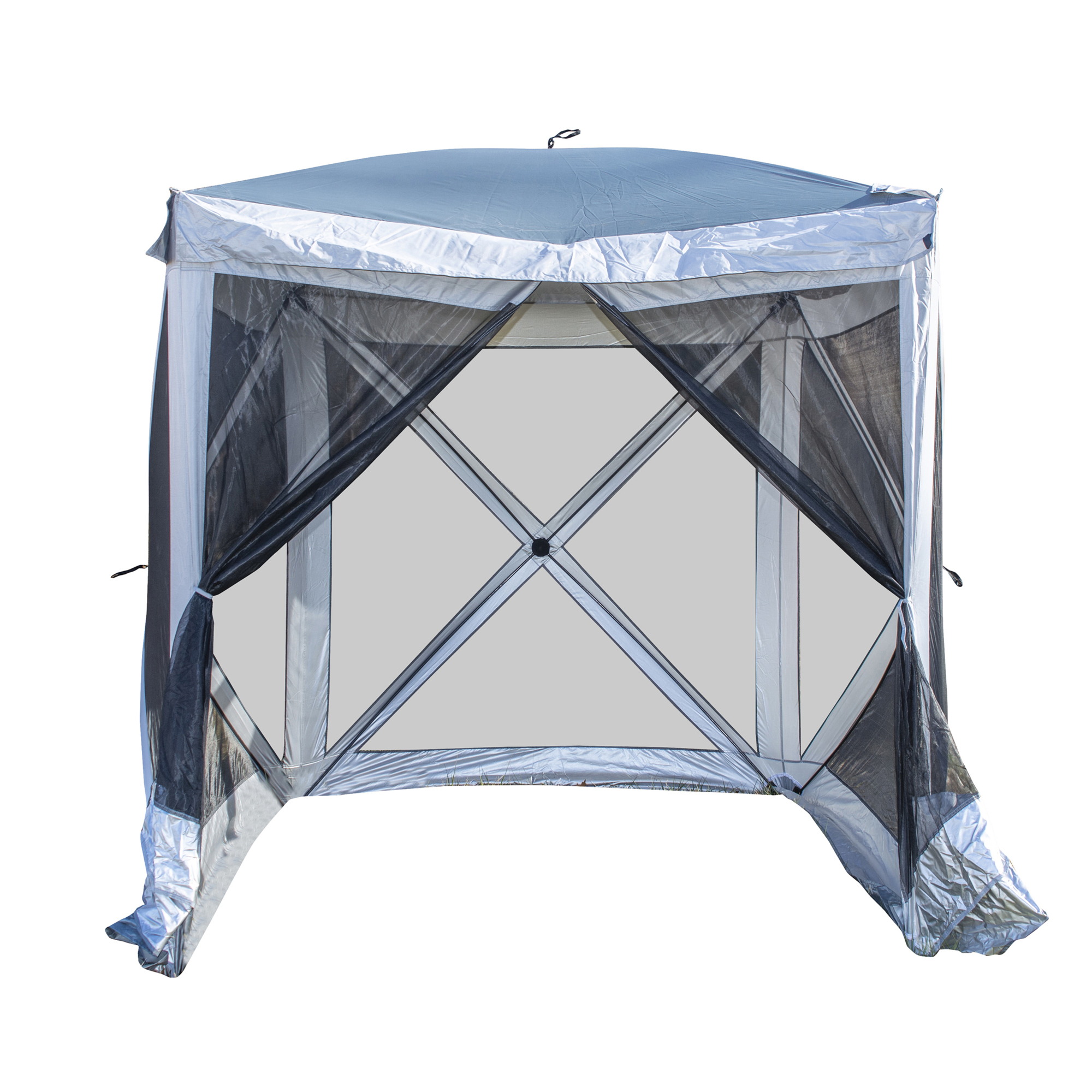 Buffalo Tools Buffalo Outdoor Screened Pop-Up Shade Tent — 6ft. x 6ft., 210D Polyester, Fiberglass Poles, Model# PUT66